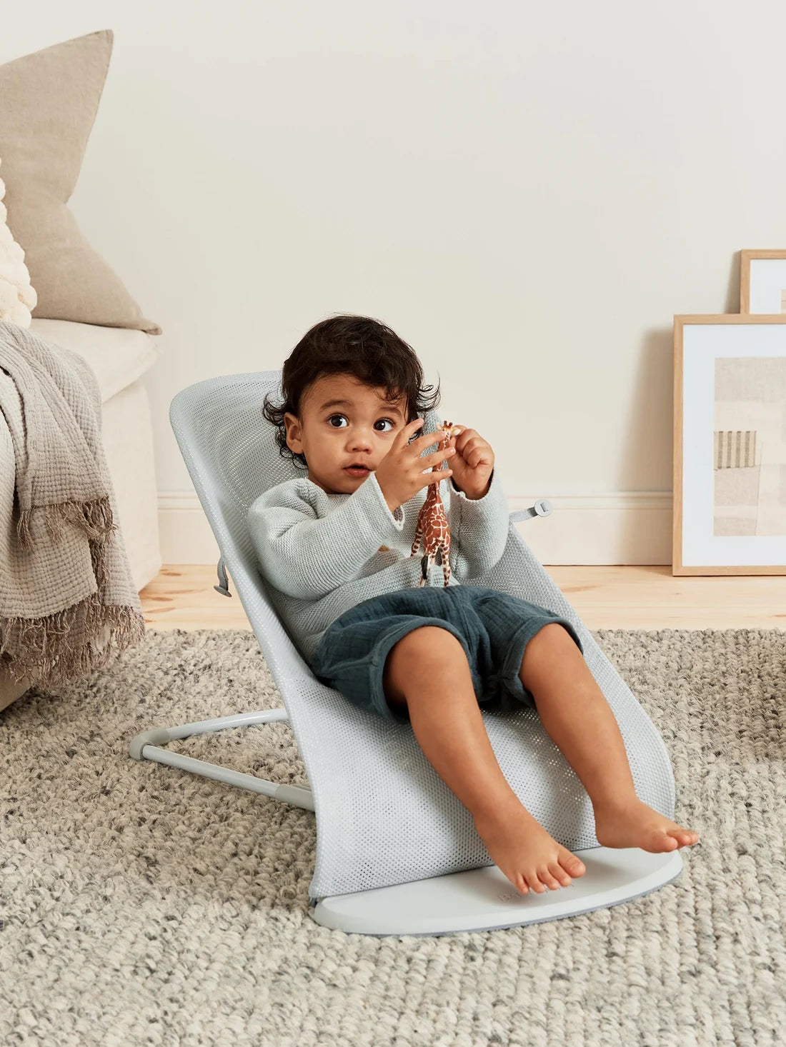 BabyBjörn - Bouncer Balance Soft | Mesh | Silver / White