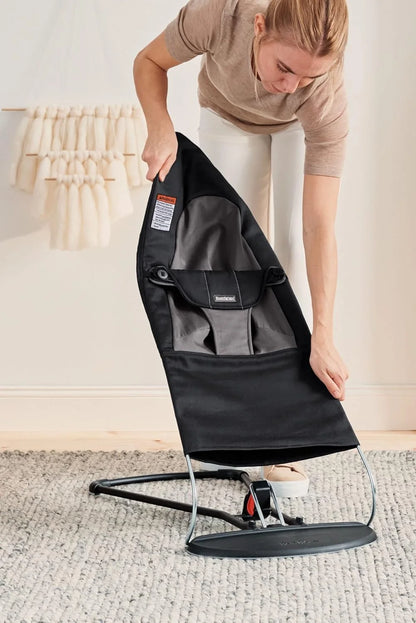 BabyBjörn - Bouncer Balance Soft | Woven | Black / Dark Grey