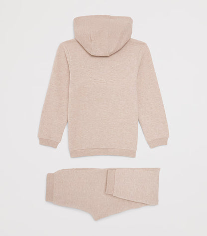 Cotton Zip-Up Hoodie and Sweatpants Set