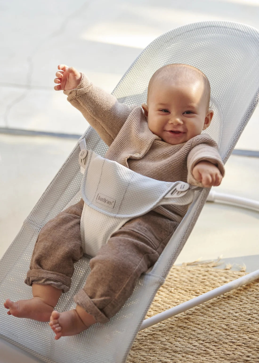 BabyBjörn - Bouncer Balance Soft | Mesh | Silver / White