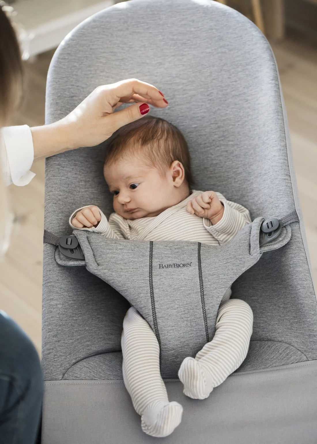 BabyBjörn - Bouncer Bliss | 3D Jersey | Light Grey