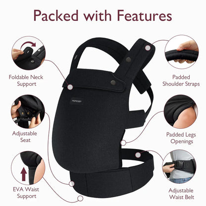 Momcozy - Baby Carrier Newborn to Toddler | Black