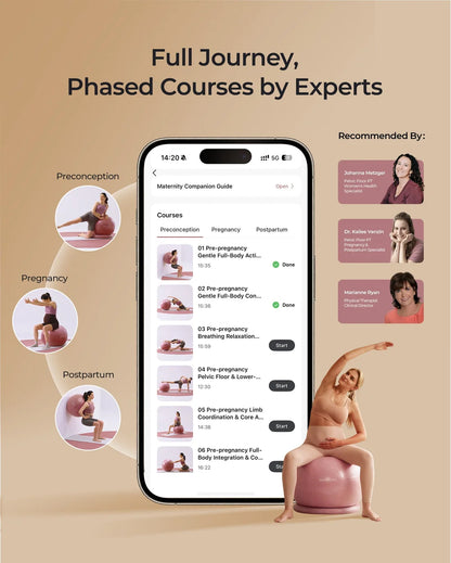 Momcozy - BirthEase Pregnancy Ball Set | Pink