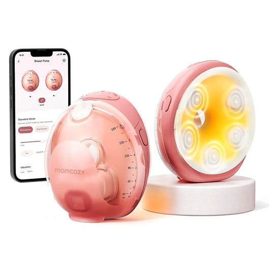 Momcozy - Wellness 1 - W1 Warm-Massage Wearable Breast Pump | Double