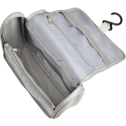 Hanging Toiletry Pouch With 9 Accessories -old pink