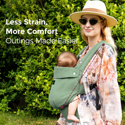 Momcozy - Cotton Linen Baby Carrier | Sage