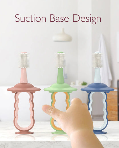 Momcozy - Kids Silicone Toothbrush | Blue