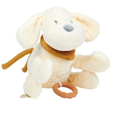 CHARLIE Mini musical dog flannel vanilla