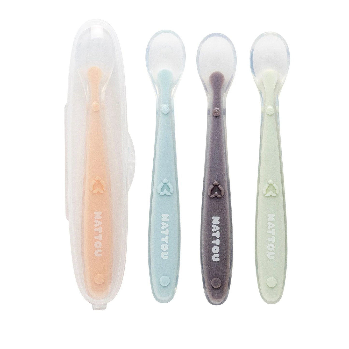 Set 4 spoons with case