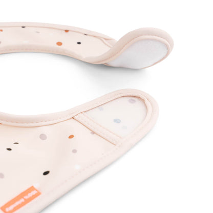 Bib with velcro 2-pack - Ozzo - Powder