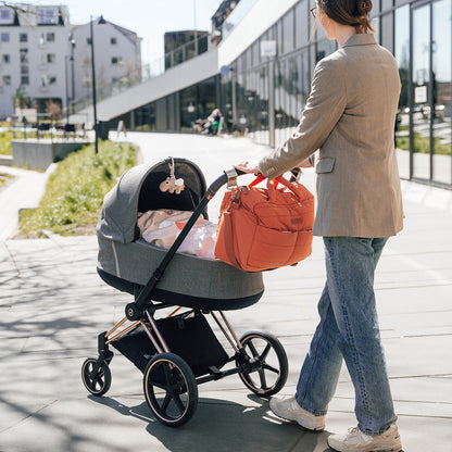 Quilted Changing Bag Papaya