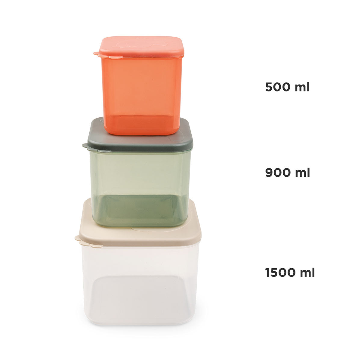 Food storage container set L Elphee Colour mix