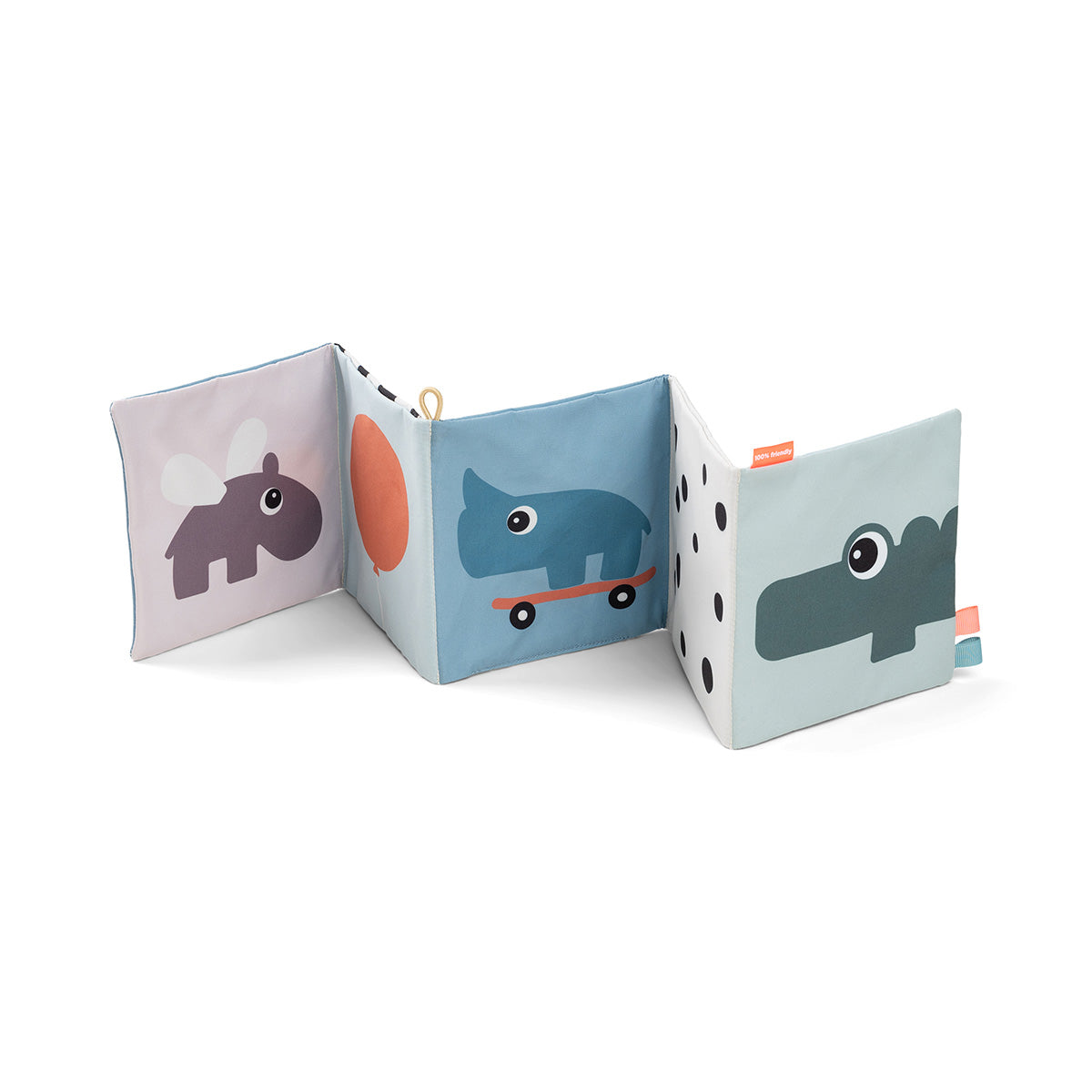 Fold-out soft book Deer friends Colour mix