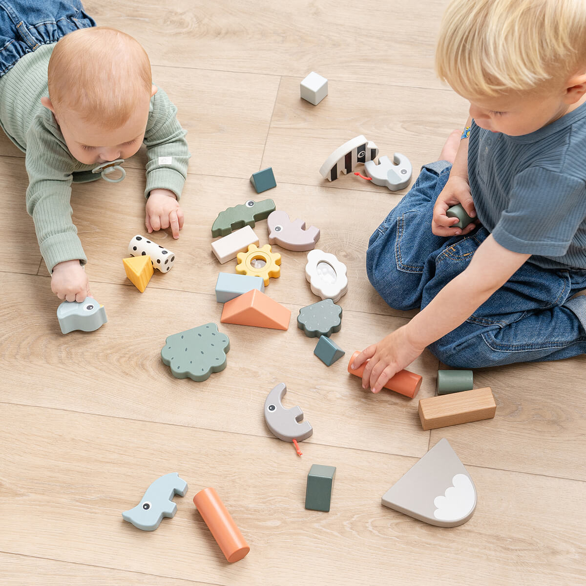 Building block set 34 pcs Deer friends Colour mix