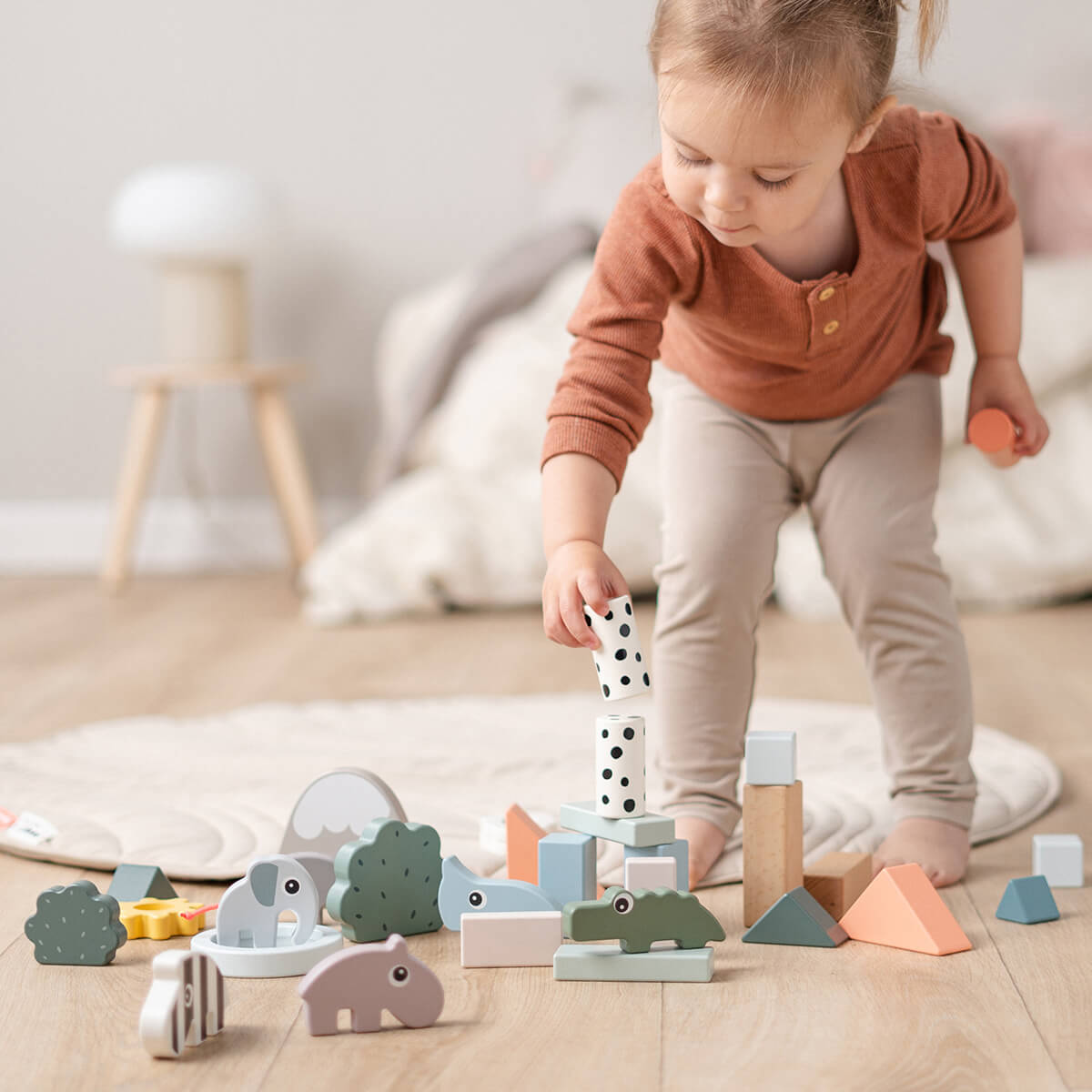 Building block set 34 pcs Deer friends Colour mix