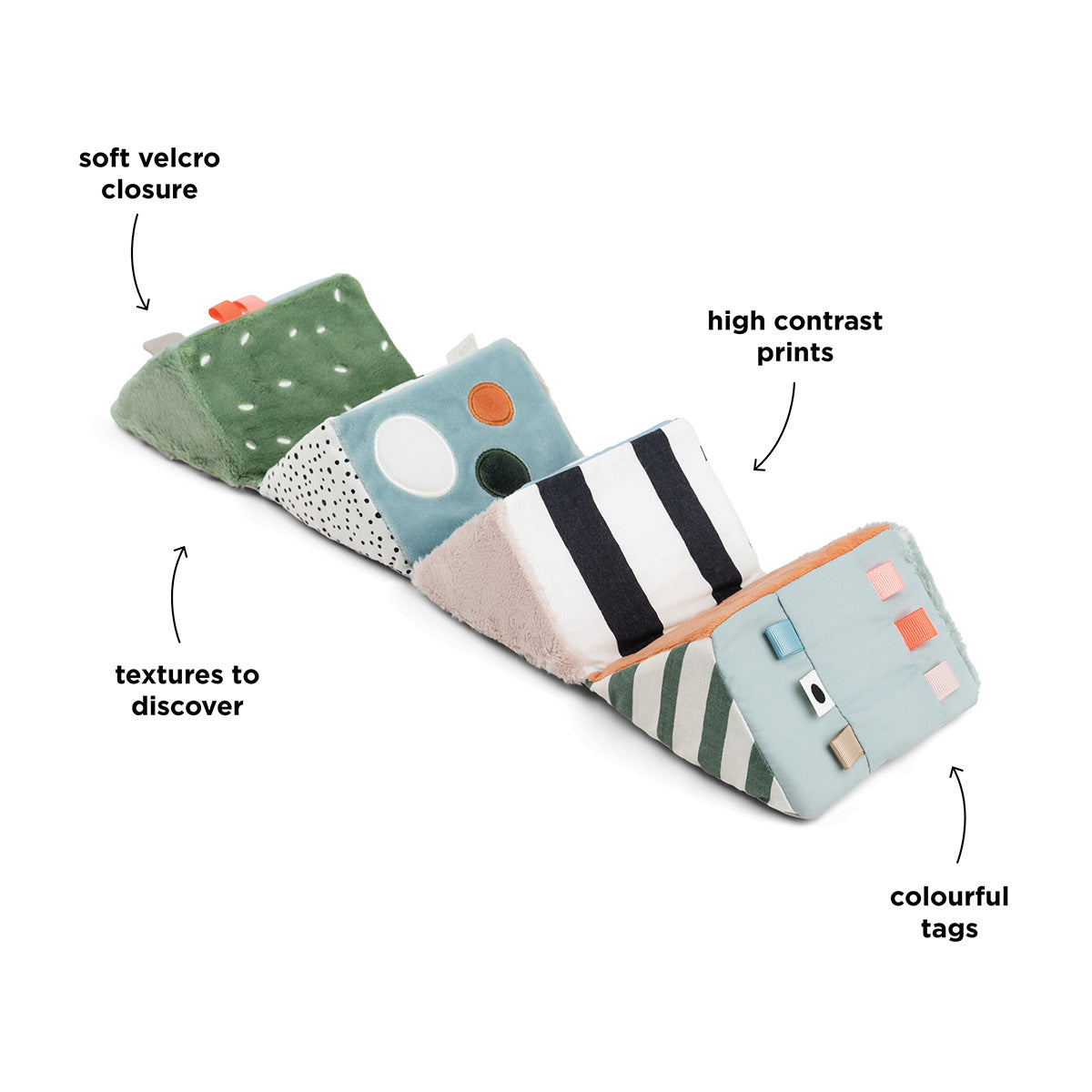 Fold-out sensory cube Deer friends Colour mix