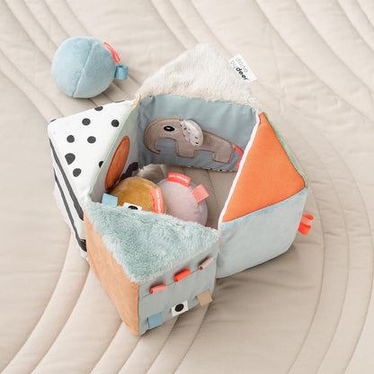Fold-out sensory cube Deer friends Colour mix
