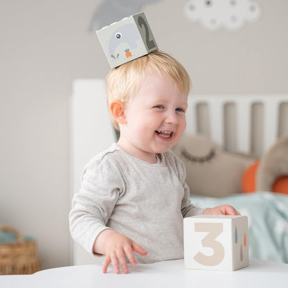 Stacking cubes 5 pcs - Deer friends - Colour mix