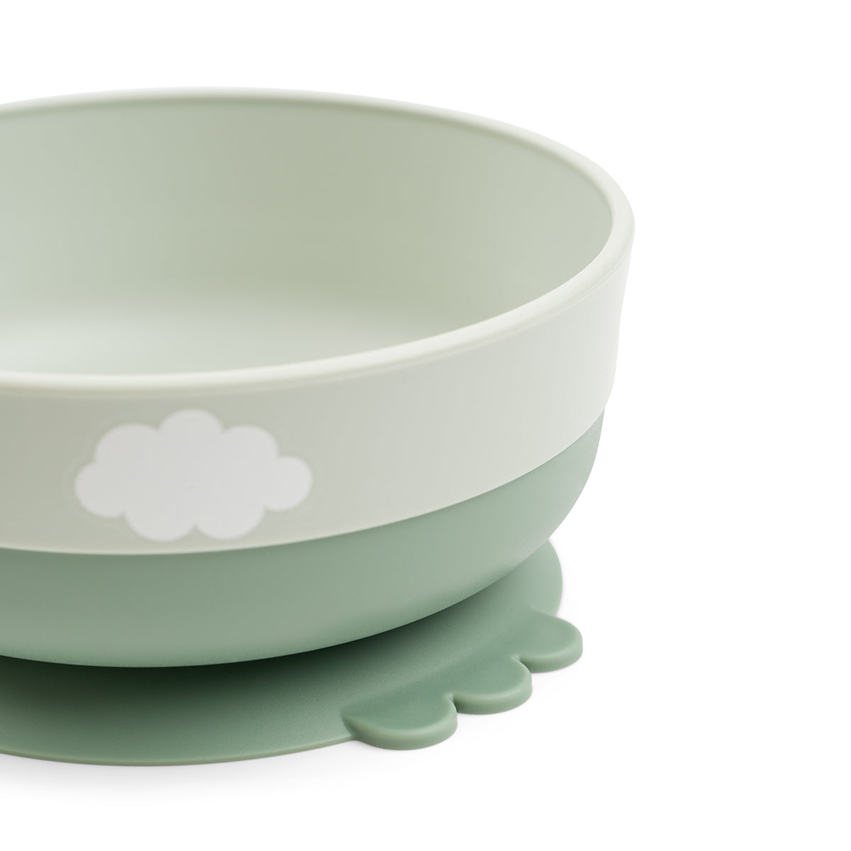 Foodie first meal set w/suction - Happy clouds - Green