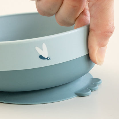Foodie first meal set suction Elphee Blue