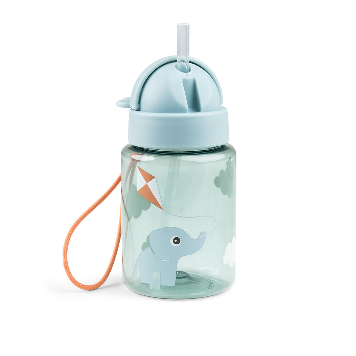Lunch & snack box w/straw bottle Playground Blue