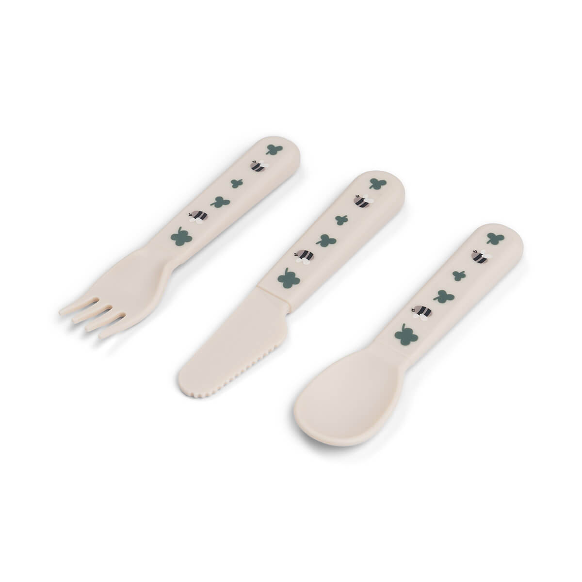 Foodie cutlery set - Tiny farm - Sand