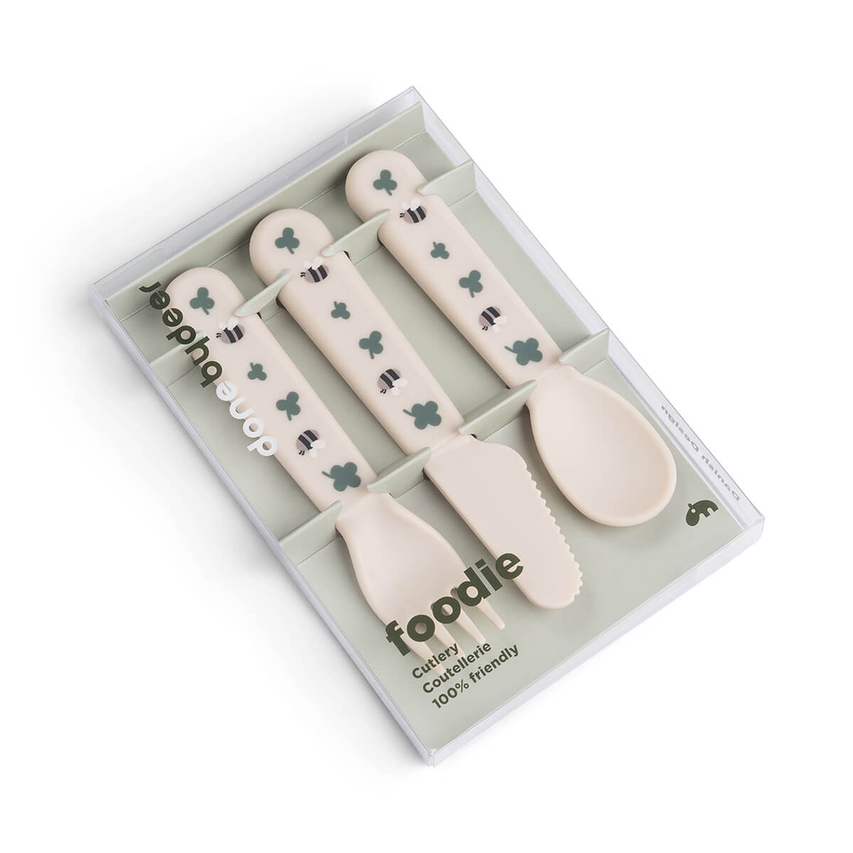 Foodie cutlery set - Tiny farm - Sand