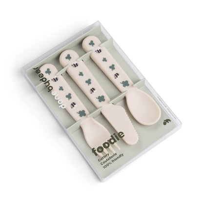Foodie cutlery set - Tiny farm - Sand