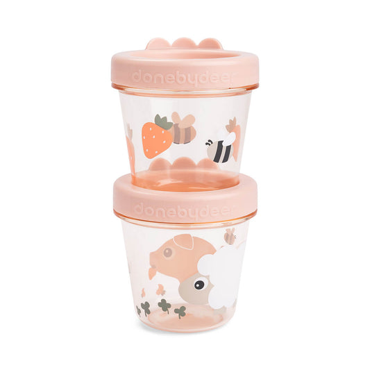 Baby food container 2-pack Tiny farm Powder