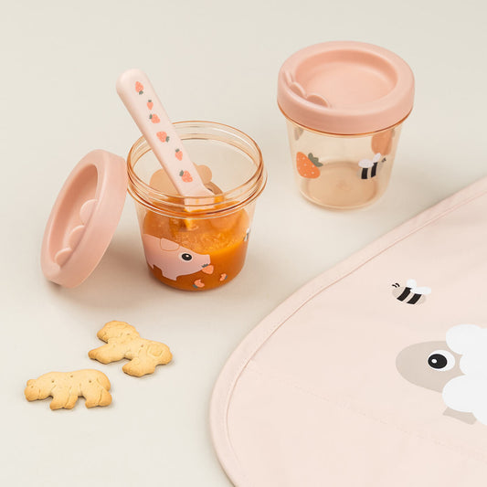 Baby food container 2-pack Tiny farm Powder