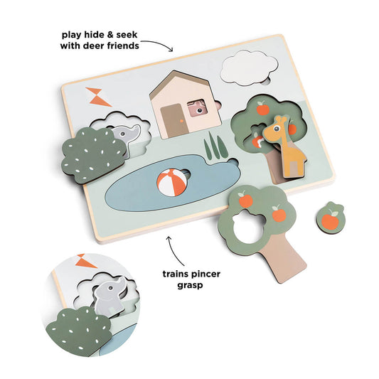 Layer puzzle - Deer friends - Colour mix