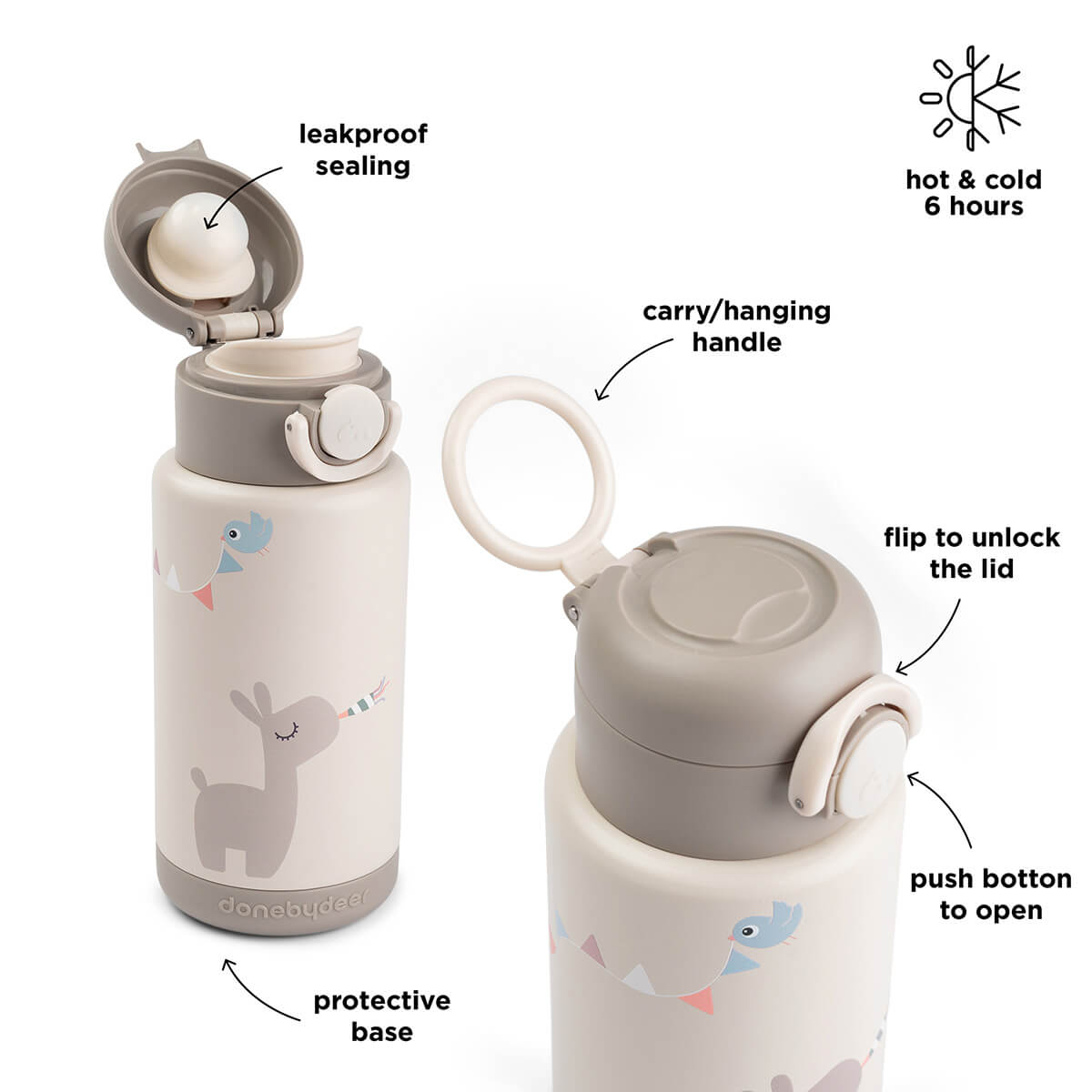Insulated bottle - Celebration - Sand - 340 ml