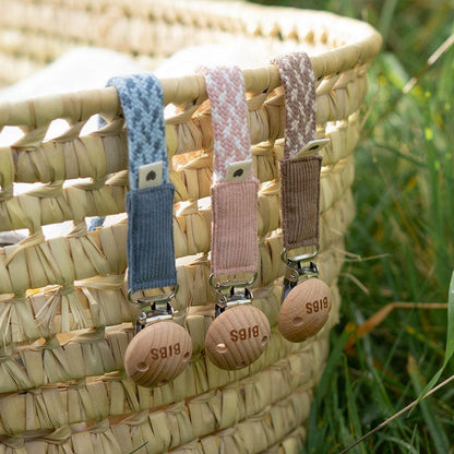 Pacifier Clip Petrol/Baby Blue