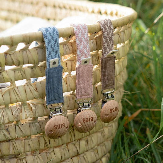 Pacifier Clip Petrol/Baby Blue