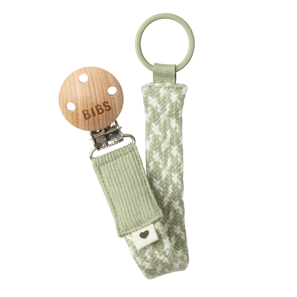 Pacifier Clip  Sage/Ivory