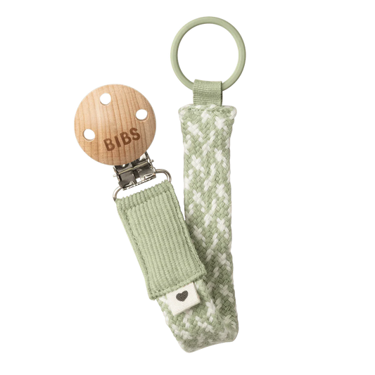 Pacifier Clip  Sage/Ivory