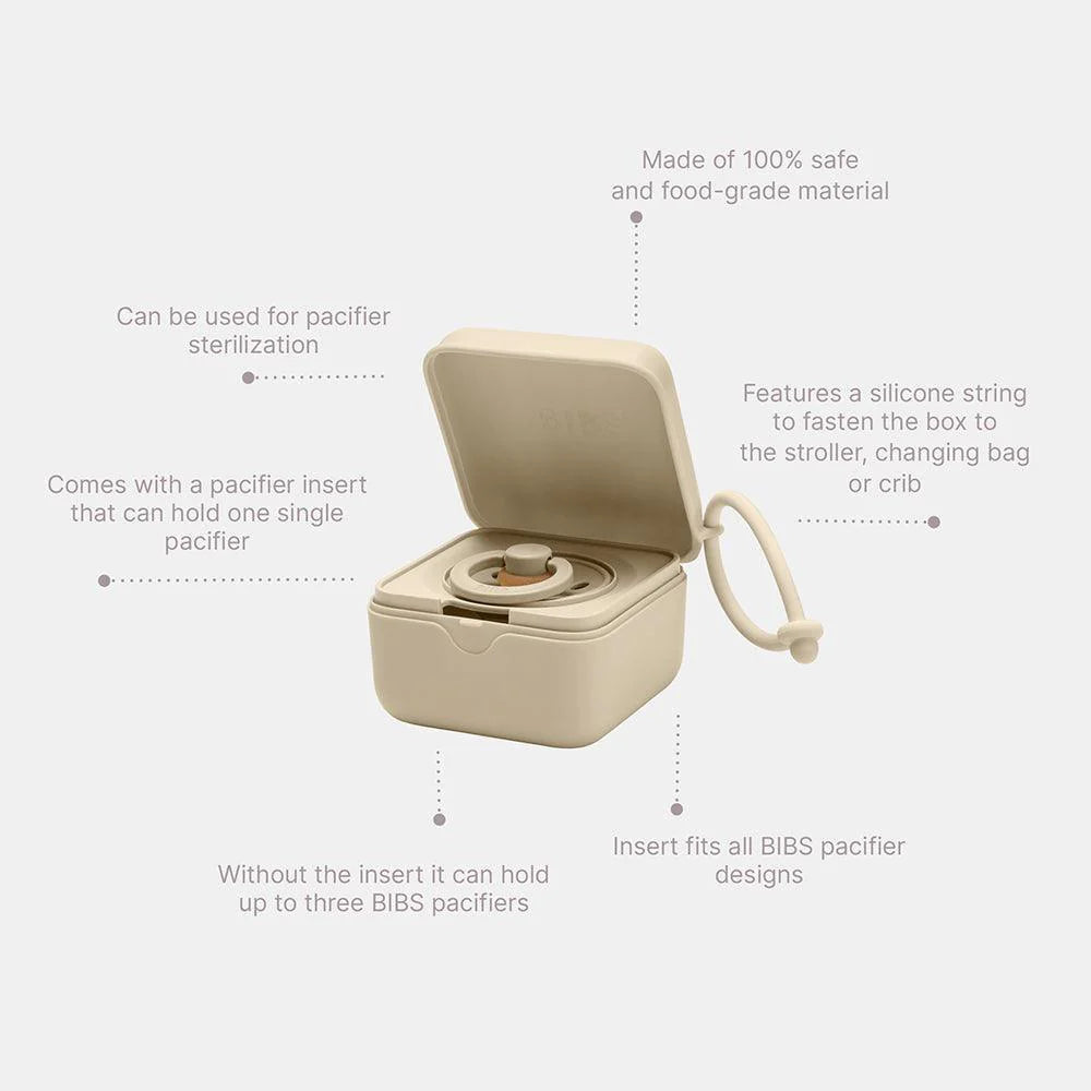 Bibs Pacifier Box  Ivory