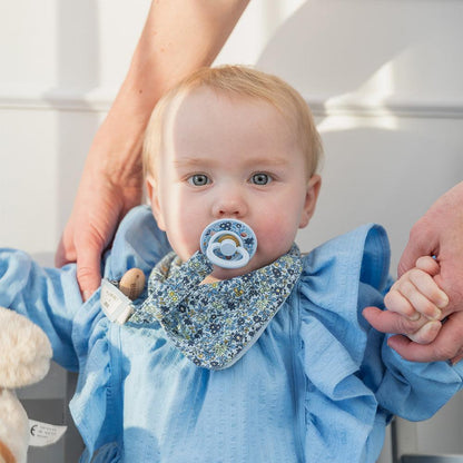 BIBS x Liberty Pacifier Clip Violet sky