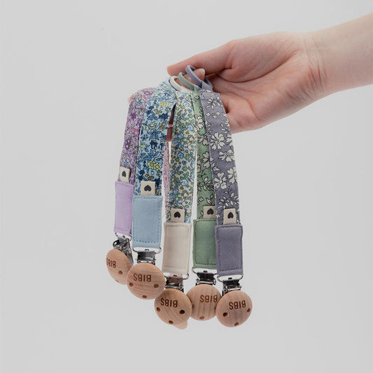 BIBS x Liberty Pacifier Clip Violet sky