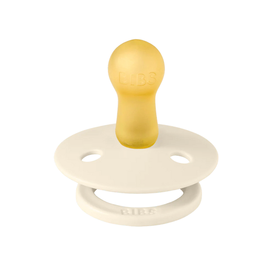 BIBS Round Nipple Pacifier X Liberty 2 Pack Colour Strawberries And Cream Latex Size 1 Ivory Mix
