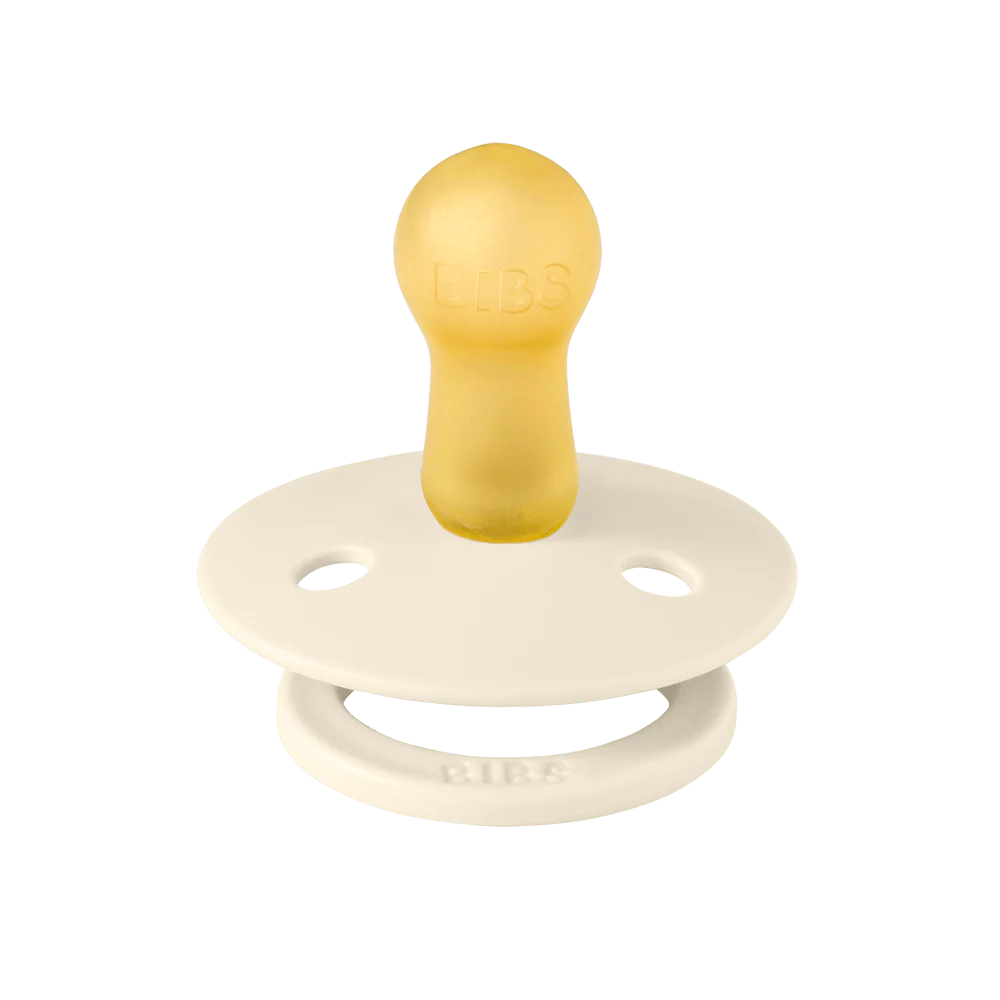 BIBS Round Nipple Pacifier X Liberty 2 Pack Colour Bobo Latex Size 1 Ivory Mix