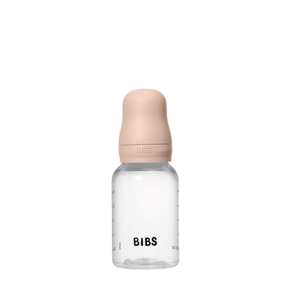 BIBS Baby Bottle Round Nipple Latex 1 Pack 150 Ml Slow Flow Blush