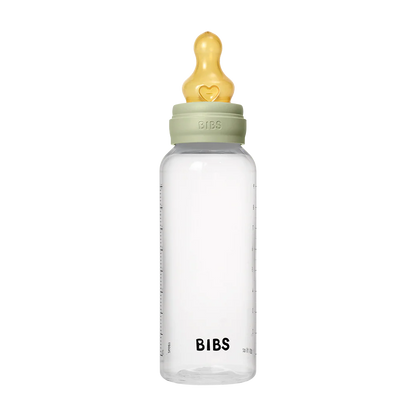 BIBS Baby Bottle Round Nipple Latex 1 Pack 270 Ml Medium Flow Sage