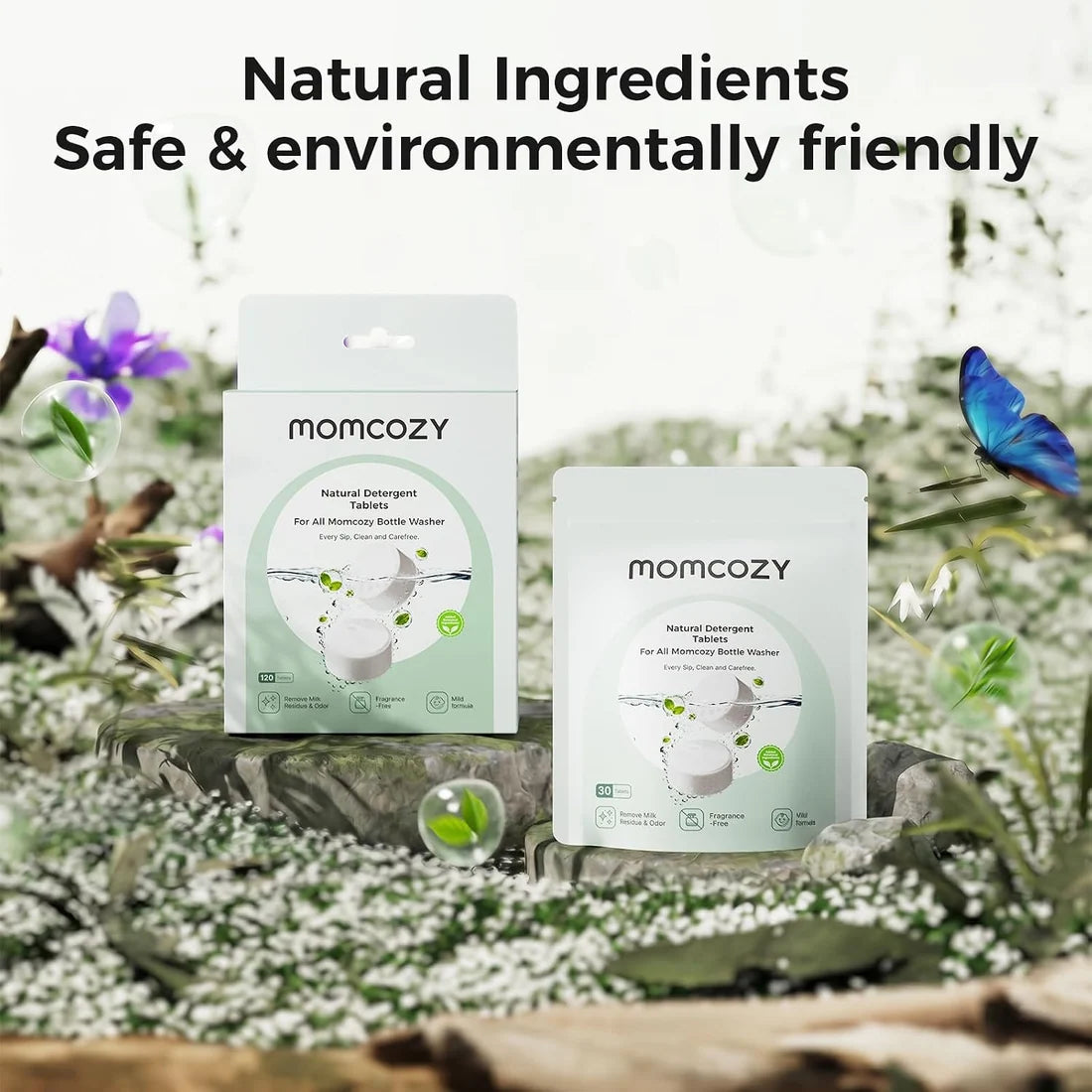 Momcozy - Natural Detergent Tablets | 120 Tablets