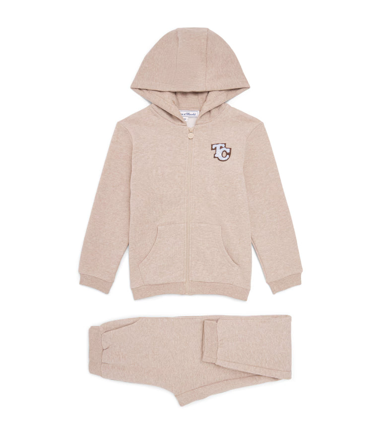 Cotton Zip-Up Hoodie and Sweatpants Set