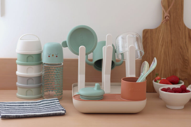 Beaba Forest Draining Rack Terracotta Clay