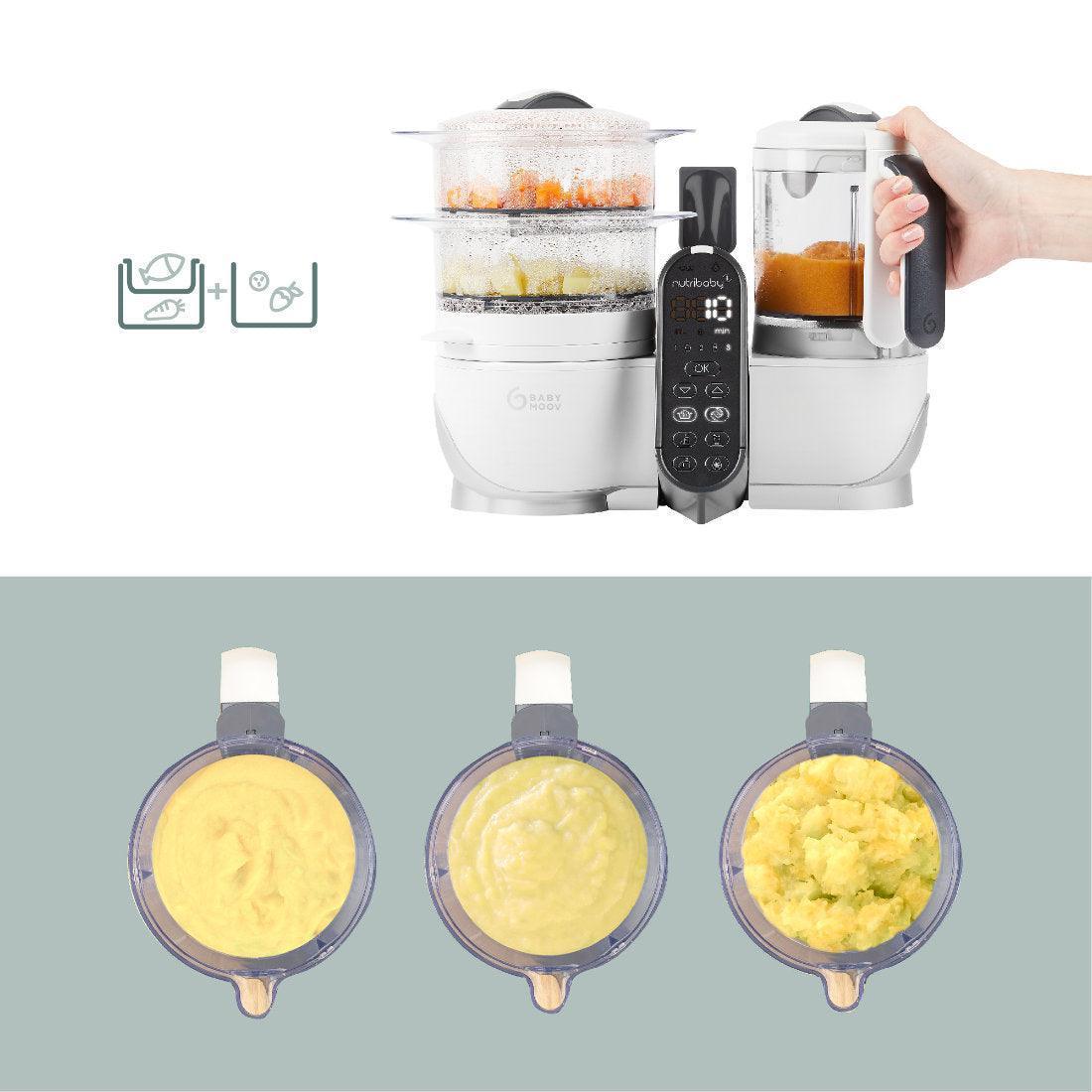 Bundle Nutribaby(+) White + reusable food
pouches x 15