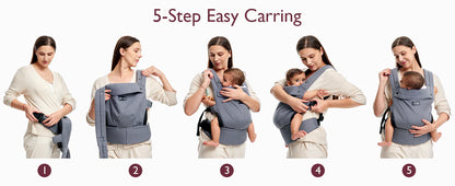 Momcozy - Baby Carrier Newborn to Toddler | Khaki