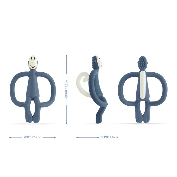 Airforce Blue Original Monkey teething toy