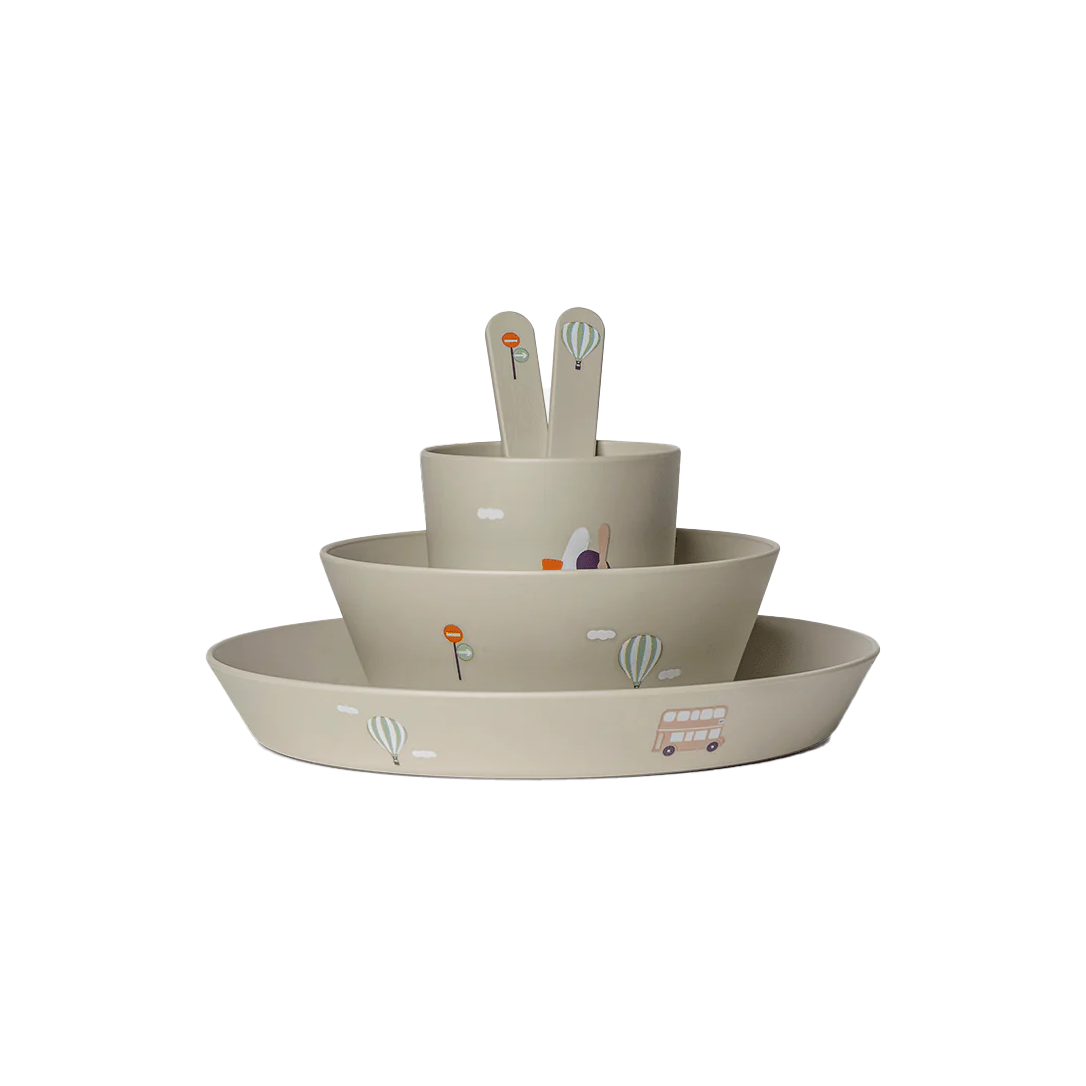Citron Bio Based Tableware Set Vehicles